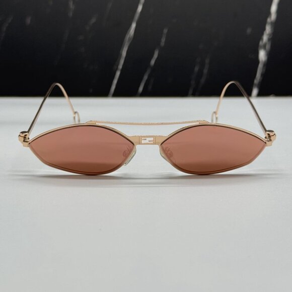 NEW FE40114U-Y 33U FENDI SUNGLASSES GOLD RED WOMEN EYEWEAR FENDI - Picture 7 of 14